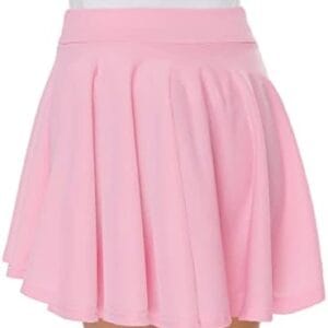 Afibi Casual Mini Stretch Waist Flared Plain Pleated Skater Skirt