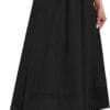 DB MOON Womens Midi Length Skirt 2024 Business Casual Flowy A Line Skirts with Pockets Teacher Outfits