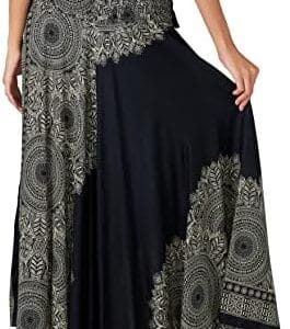 Joob Joob Long Boho Skirts for Women - Bohemian Hippie Maxi Summer Skirt