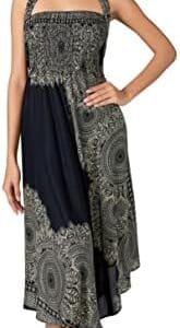 Joob Joob Long Boho Skirts for Women - Bohemian Hippie Maxi Summer Skirt