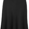 Lock and Love Women's Solid Ombre Lightweight Flare Midi Pull On Closure Skirt S-XXXL Plus Size