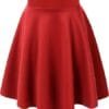 Made By Johnny Women's Basic Versatile Stretchy Flared Casual Mini Skater Skirt XS-3XL Plus Size