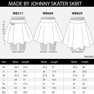 Made By Johnny Women's Basic Versatile Stretchy Flared Casual Mini Skater Skirt XS-3XL Plus Size