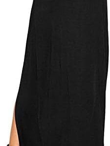 OgLuxe Womens Double Split Maxi Long Skirt Ladies Plain Basic Two Side Slit 4-22