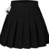 SANGTREE Women Girls Pleated Skirts with Shorts, Elastic Waist Uniform Plus Size Tennis Casual Skirt, 2 Years - US 4XL