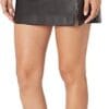 The Drop Women's Aiden Vegan Leather A-line Mini Skirt