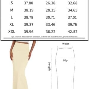 Trendy Queen Women Long Maxi Skirt Bodycon High Waist Slite Basic Skirts Elastic Stretchy Dress