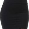 Trendy Street Basic Double-Layer Cotton Simple Stretchy Tube Pencil Mini Skirt